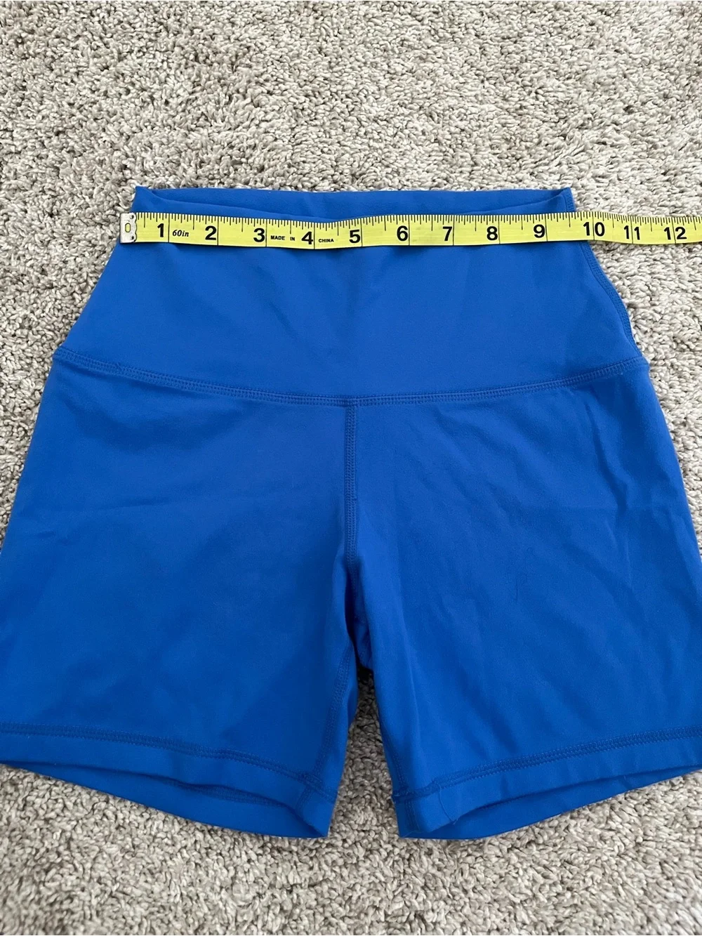 LVBY Women’s Royal Blue 4.5” Inseam Bike Shorts Athleisure Workout High Rise XS